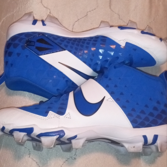 Nike Trout Fastflex Men's Football Baseball Cleats size 10 (molded)  Blue/white - Picture 3 of 8